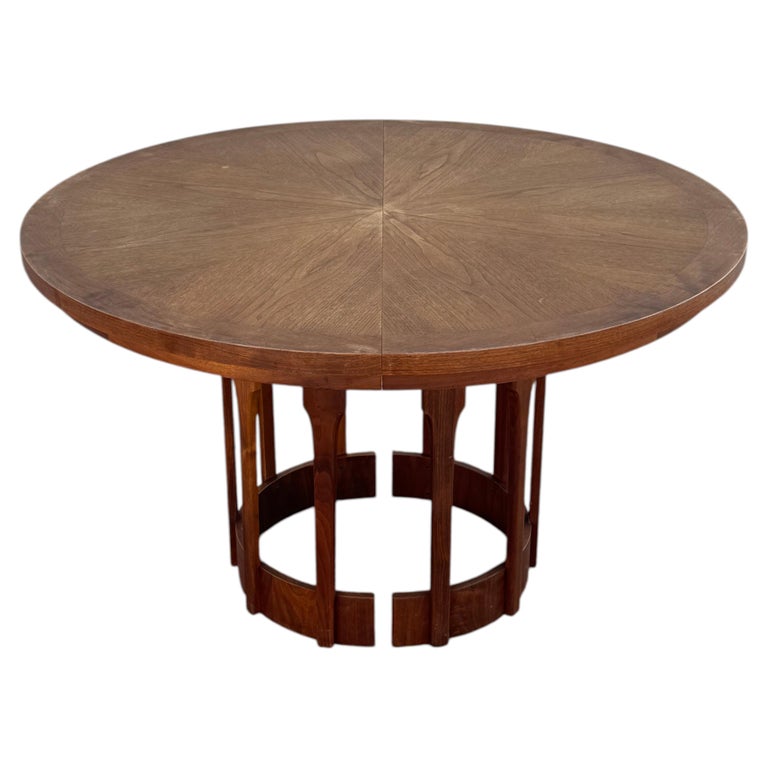 Mid-Century Modern John Keal for Brown Saltman Walnut Extension Dining Table