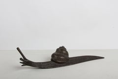 1951 Mario Ferrari Italian Studio Art Bronze Snail Sculpture - Desk Object