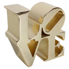 Vintage 70s POP ART Robert Indiana LOVE Sculpture Paperweight or Desk Accessory