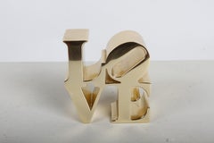 Vintage 70s POP ART Robert Indiana LOVE Sculpture Paperweight or Desk Accessory
