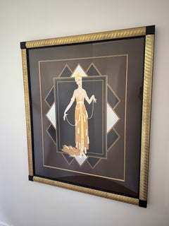Erté Signed Serigraph Florida Pearl Dress 1989 Wentworth Framed 298/300 Art Deco