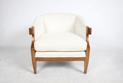 Pair of 1954 Baker Continental Collection Chairs Winsor White-William Millington