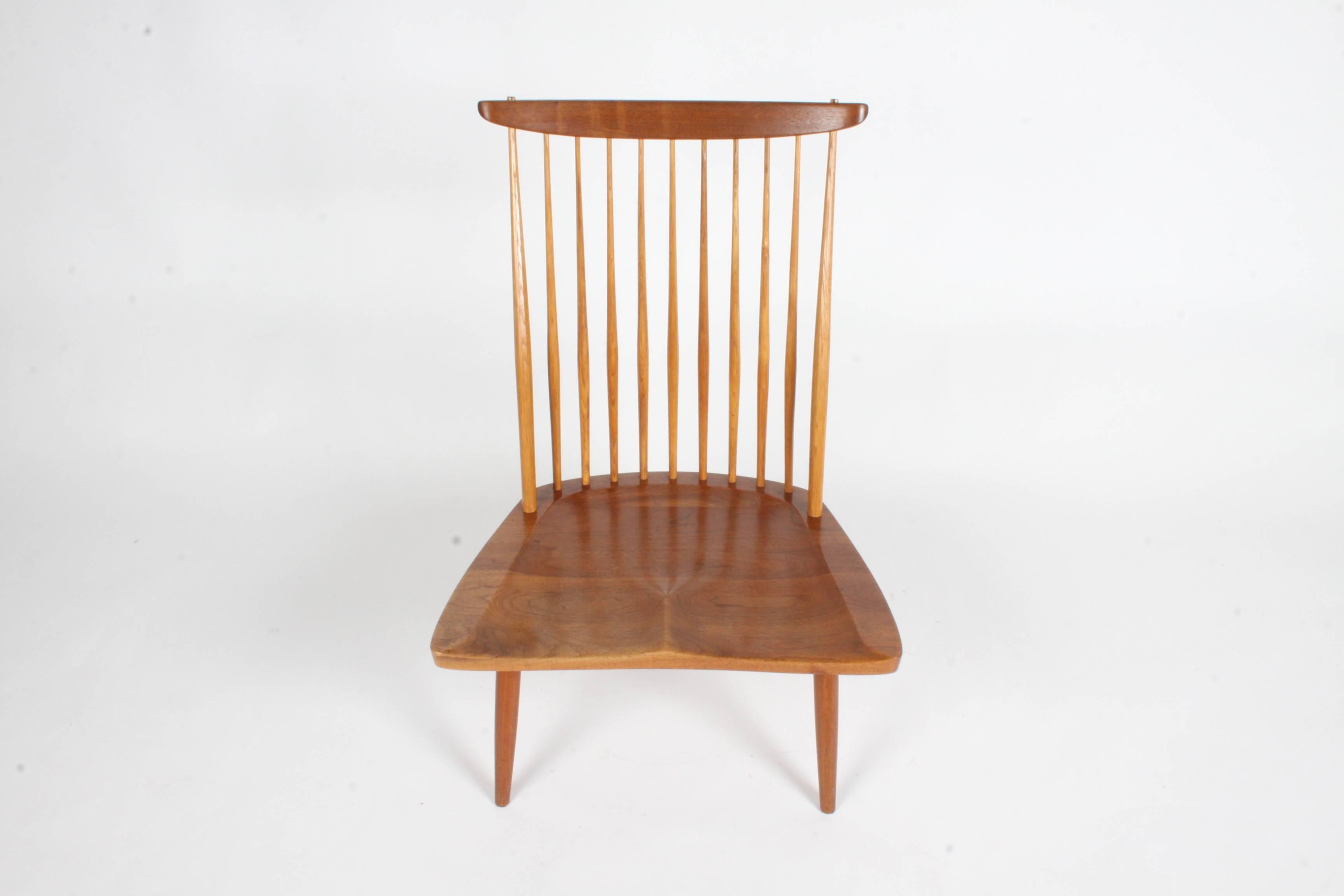 Oiled George Nakashima New Lounge Chair, Studio Crafted for Architect Phillip Cotton