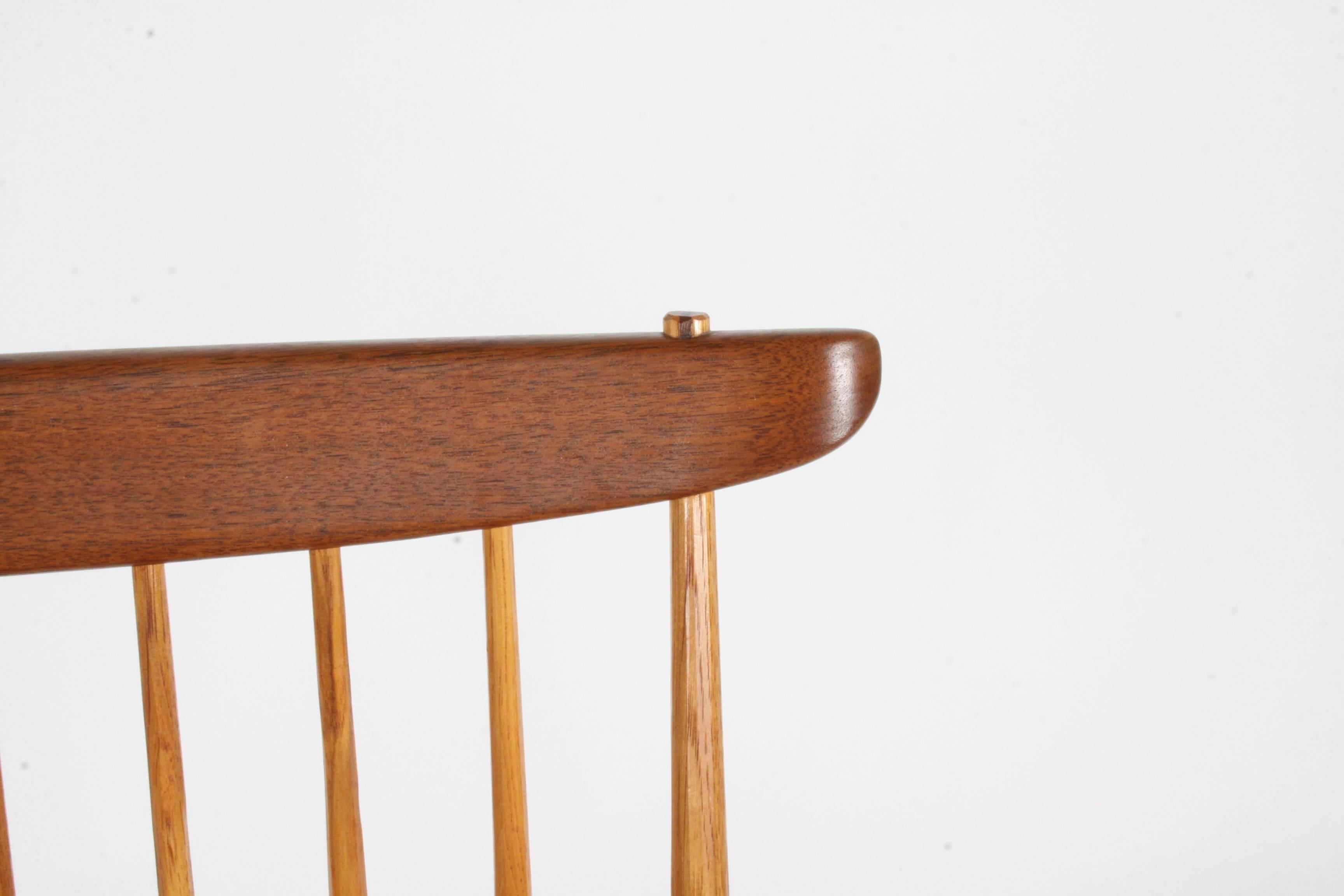 Mid-20th Century George Nakashima New Lounge Chair, Studio Crafted for Architect Phillip Cotton
