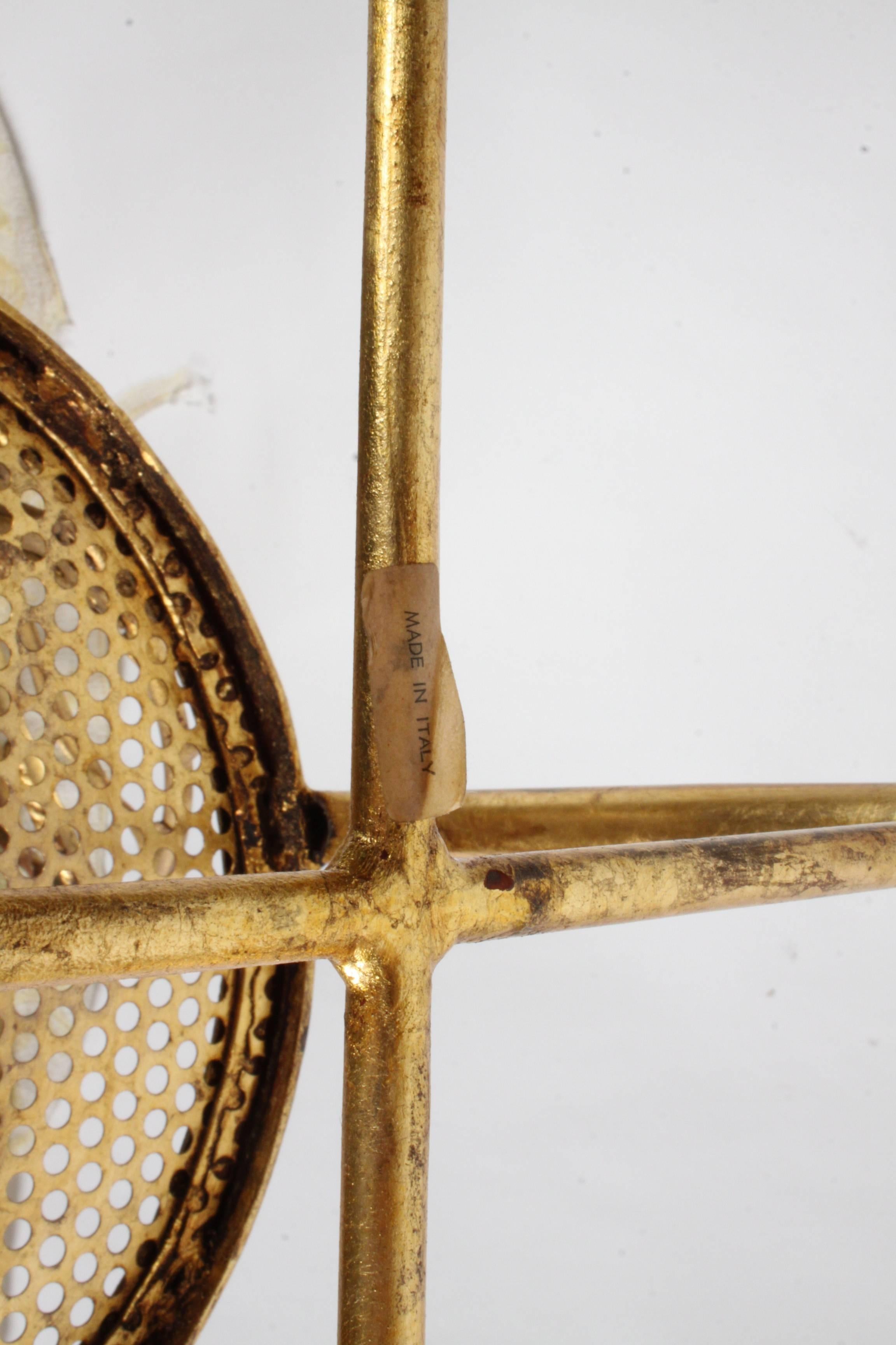 Italian Sheaf of Wheat Gilt Side Chair Salvadori 3