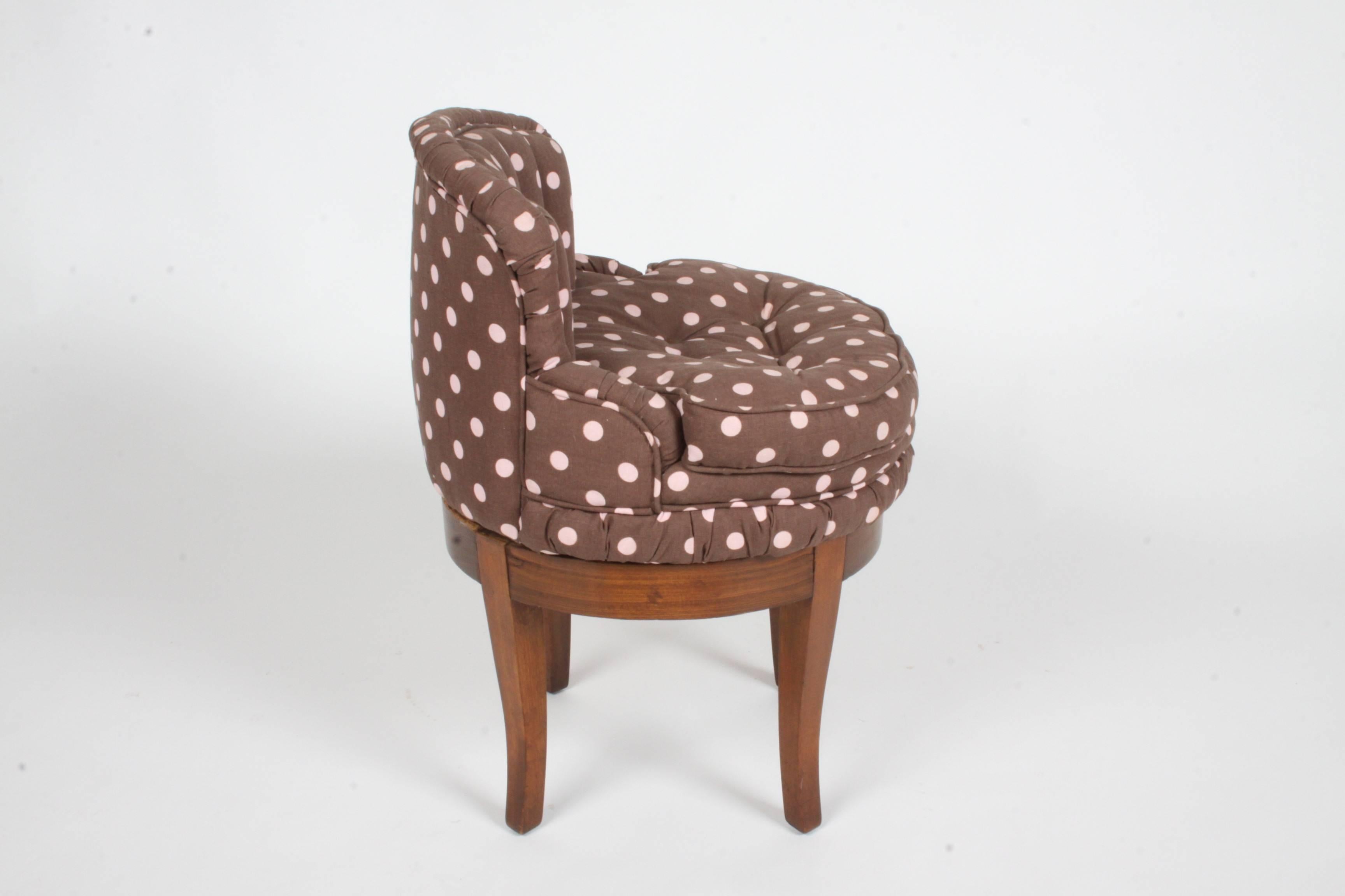 swivel vanity stool with back