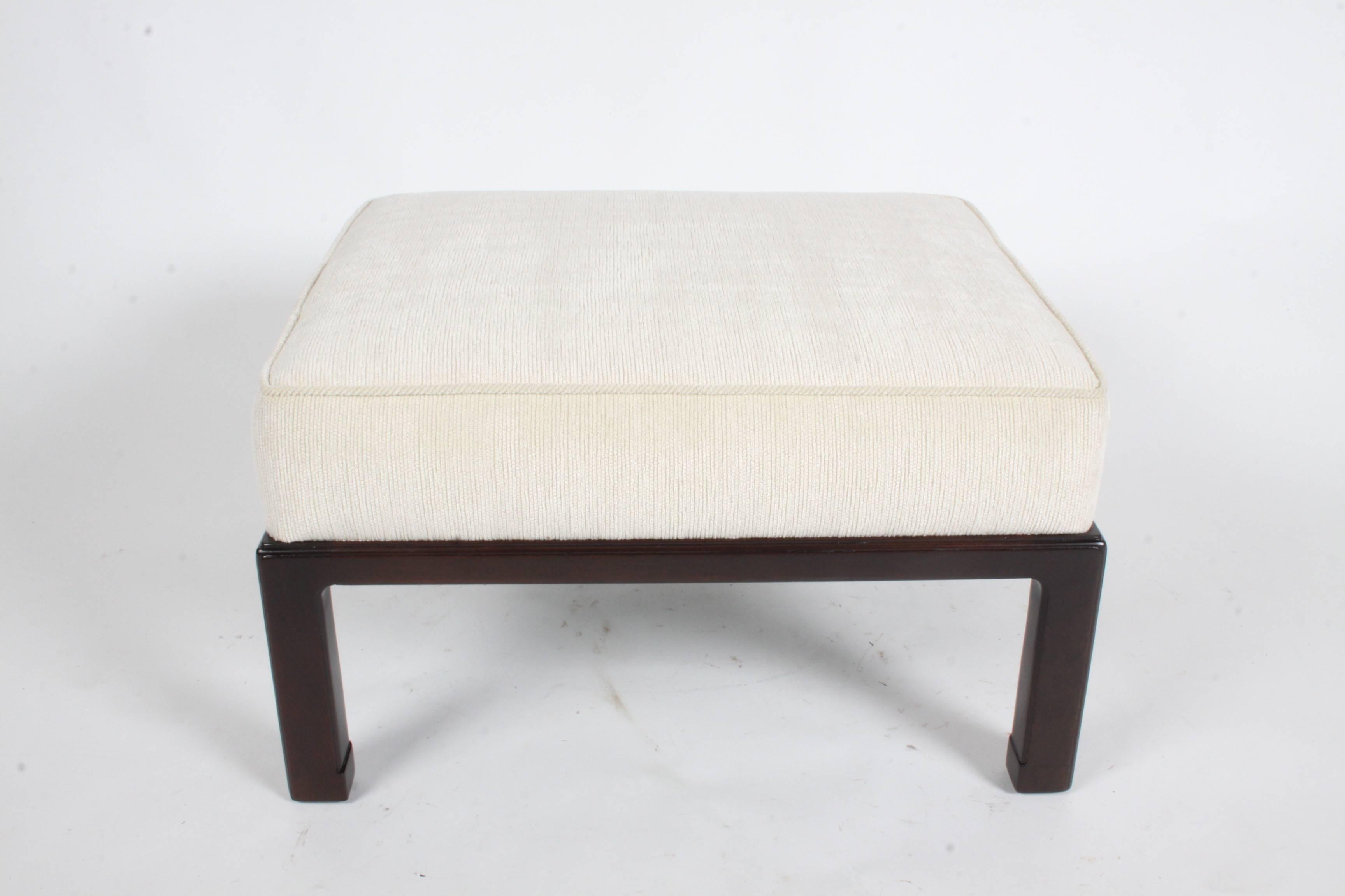 Edward Wormley for Dunbar Asian Inspired Ottoman or Stool In Excellent Condition In St. Louis, MO