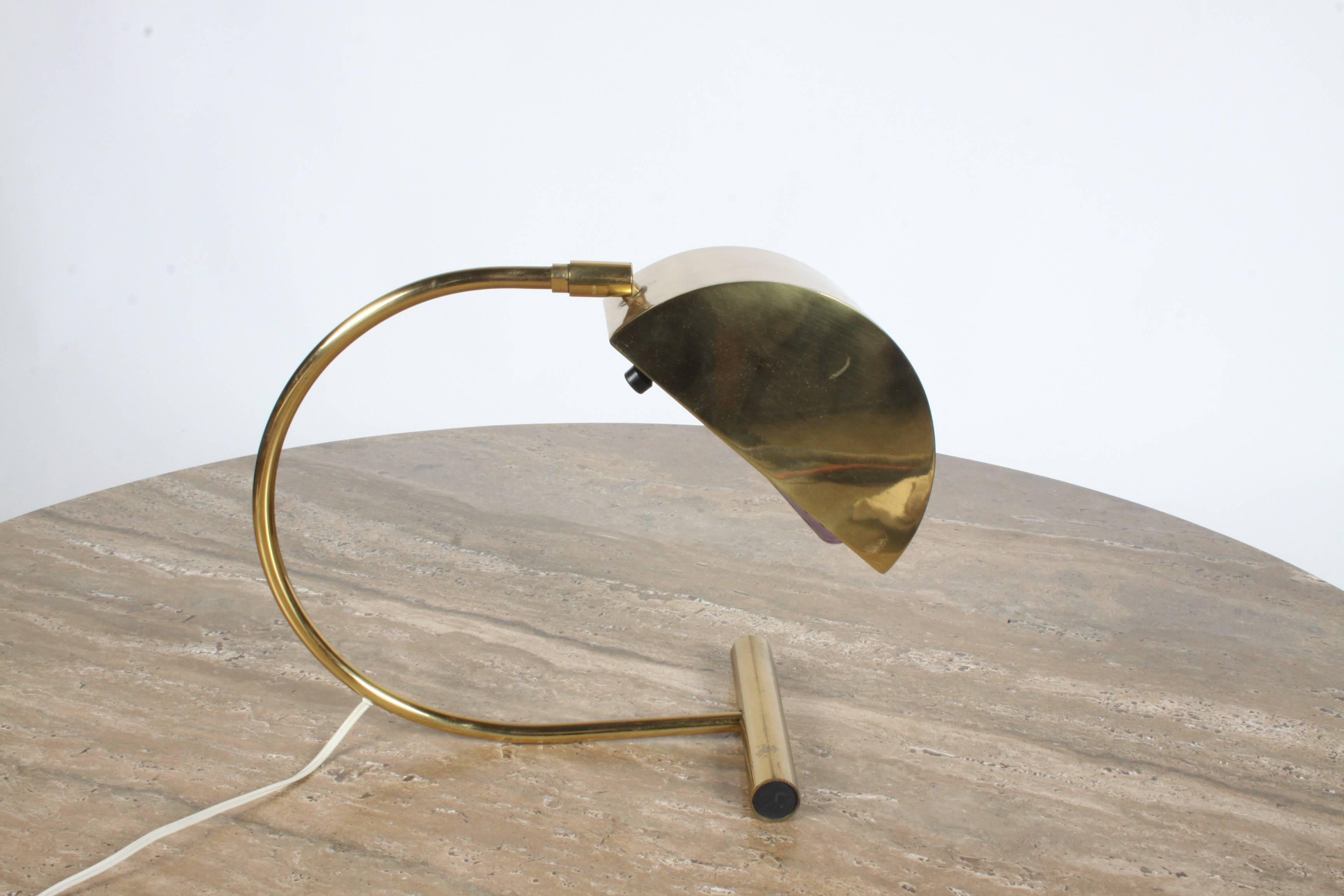 Mid-Century Modern Koch and Lowy Brass Articulated Desk Lamp, OMI
