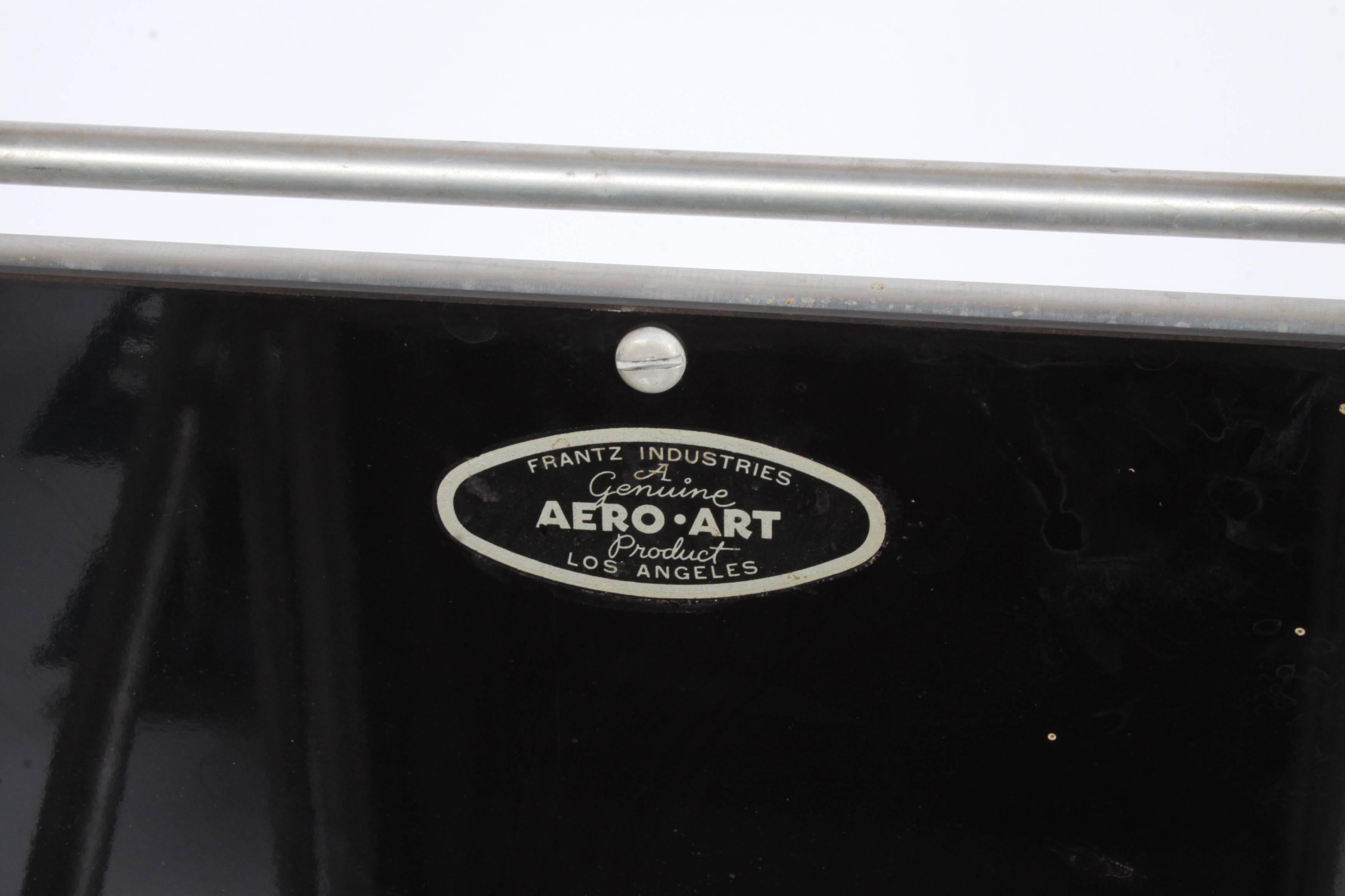 Mid-20th Century Rare Deco 1930s Aero Art DC3 Aircraft Rolling Bar Cart by Franz Industries