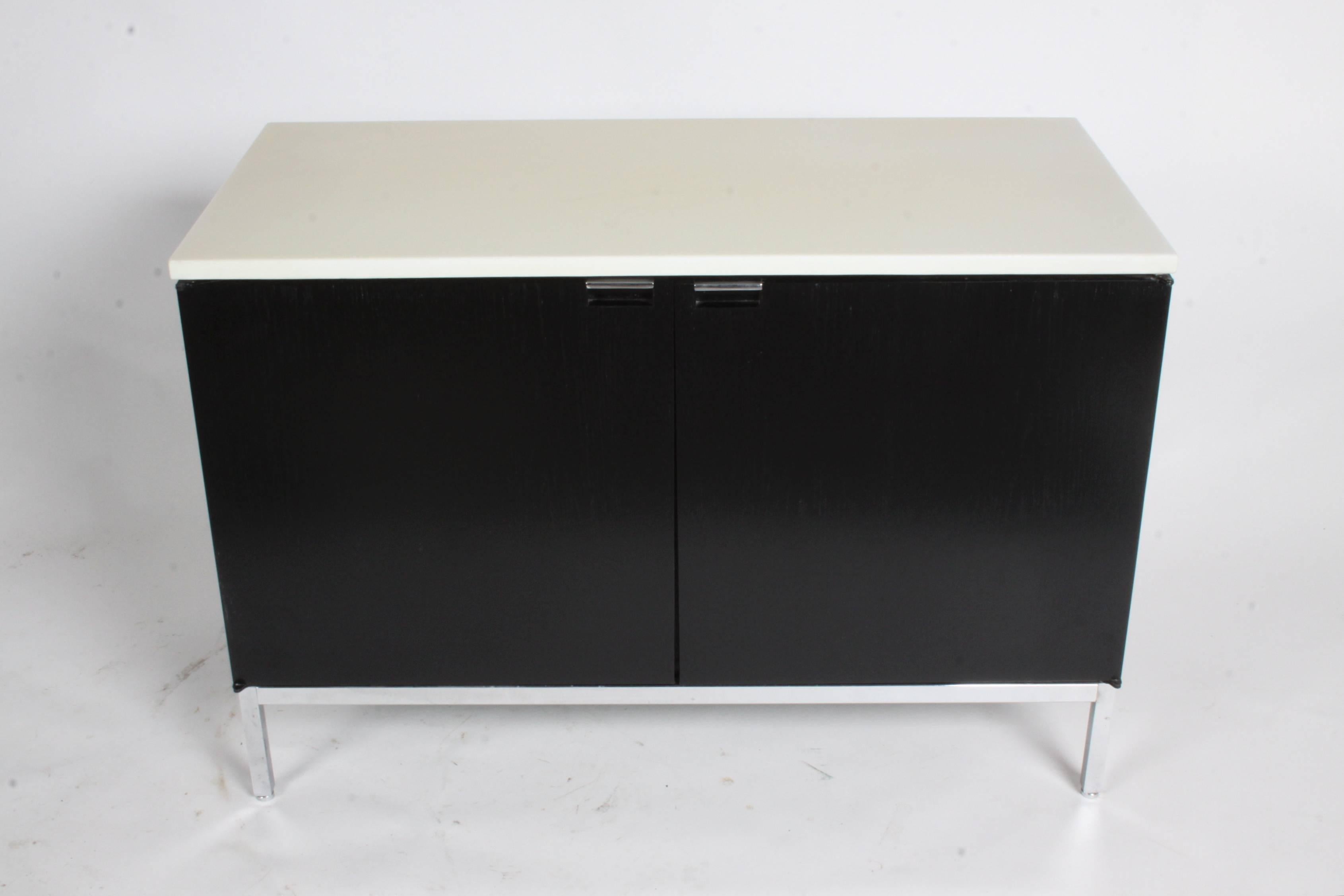 American Florence Knoll Credenza Marble Top Ebony Stain