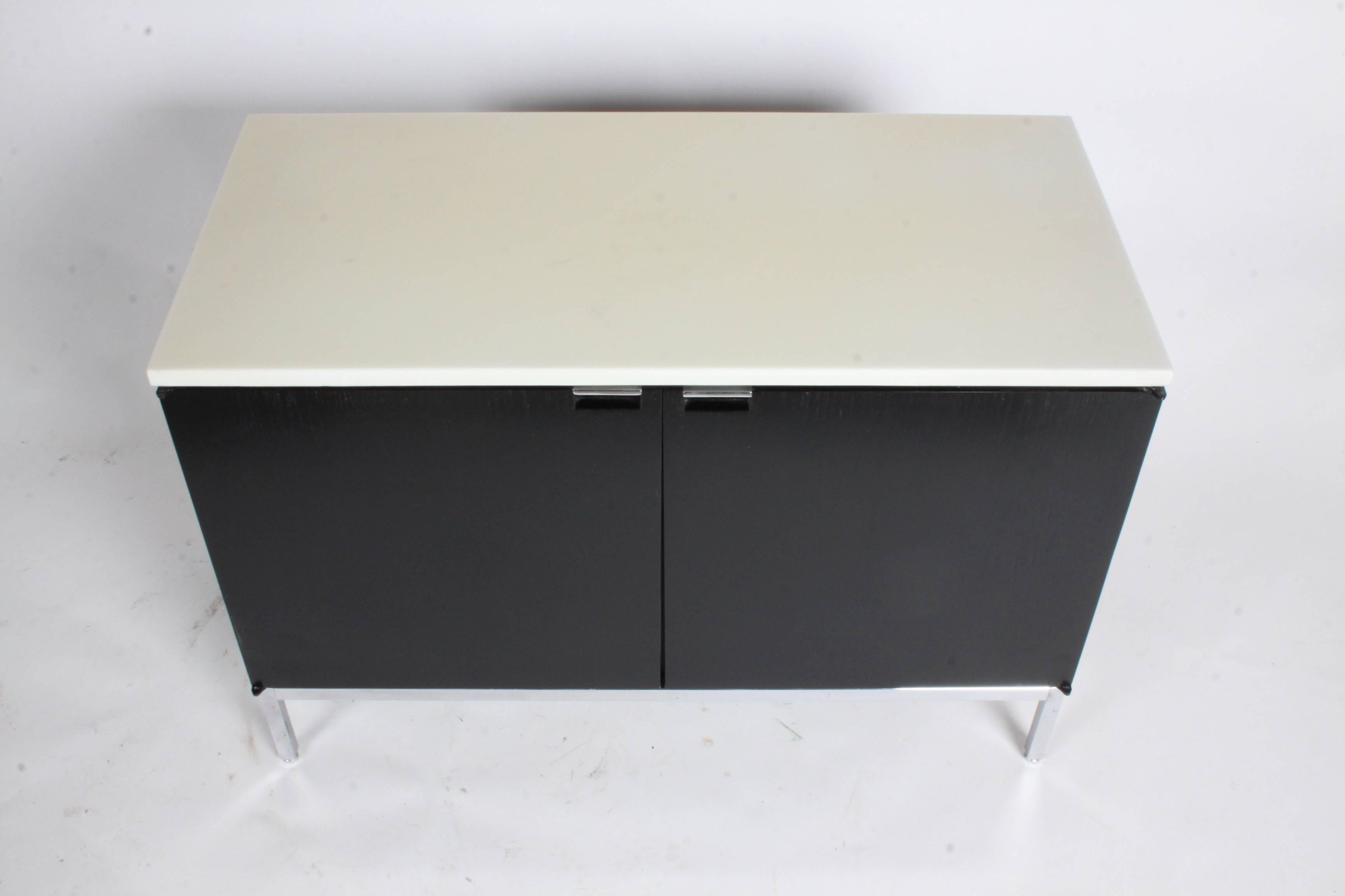 Florence Knoll Credenza Marble Top Ebony Stain 1
