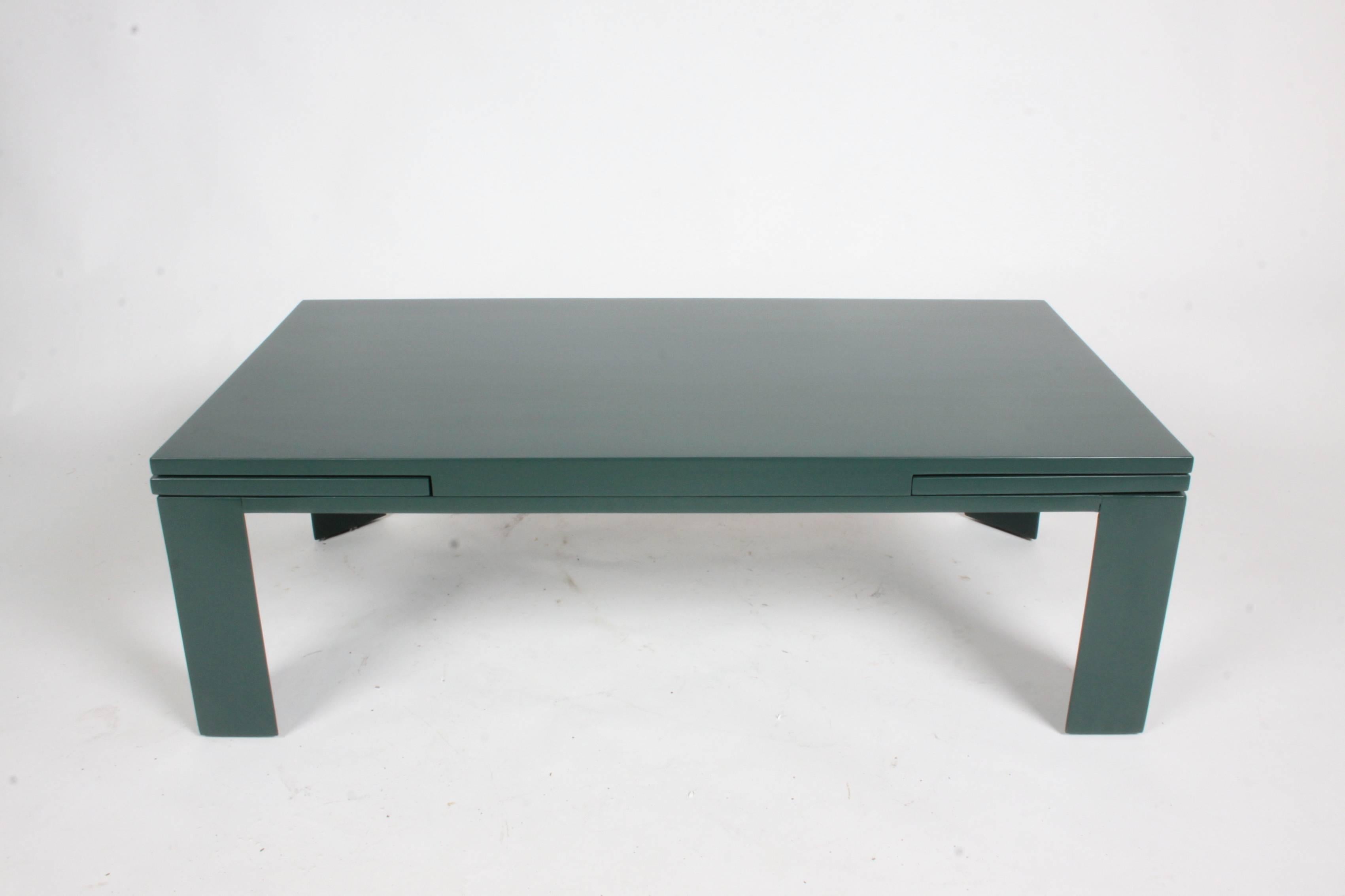 Edward Wormley for Dunbar coffee table with pull-out extensions (expands 12