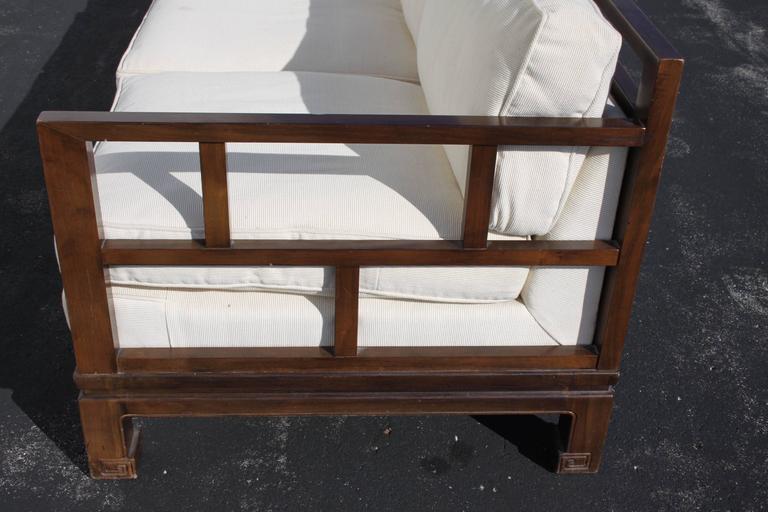 Michael Taylor Sofa for Baker Far East Collection, circa 1950s For Sale