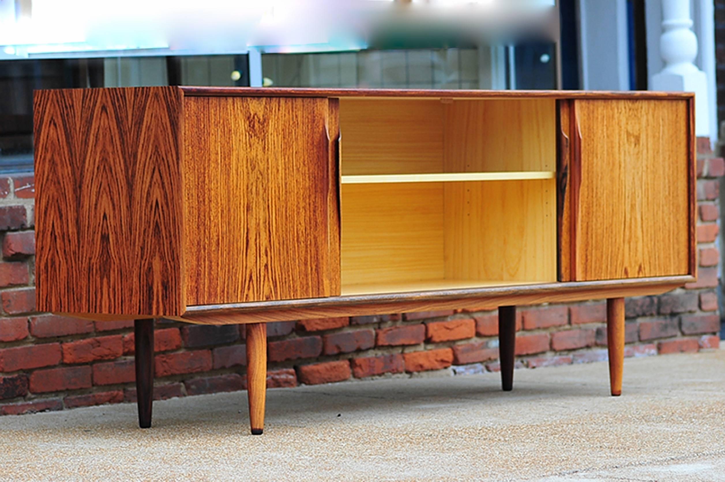 Gunni Omann Rosewood Sideboard or Credenza, Danish Modern In Excellent Condition In St. Louis, MO