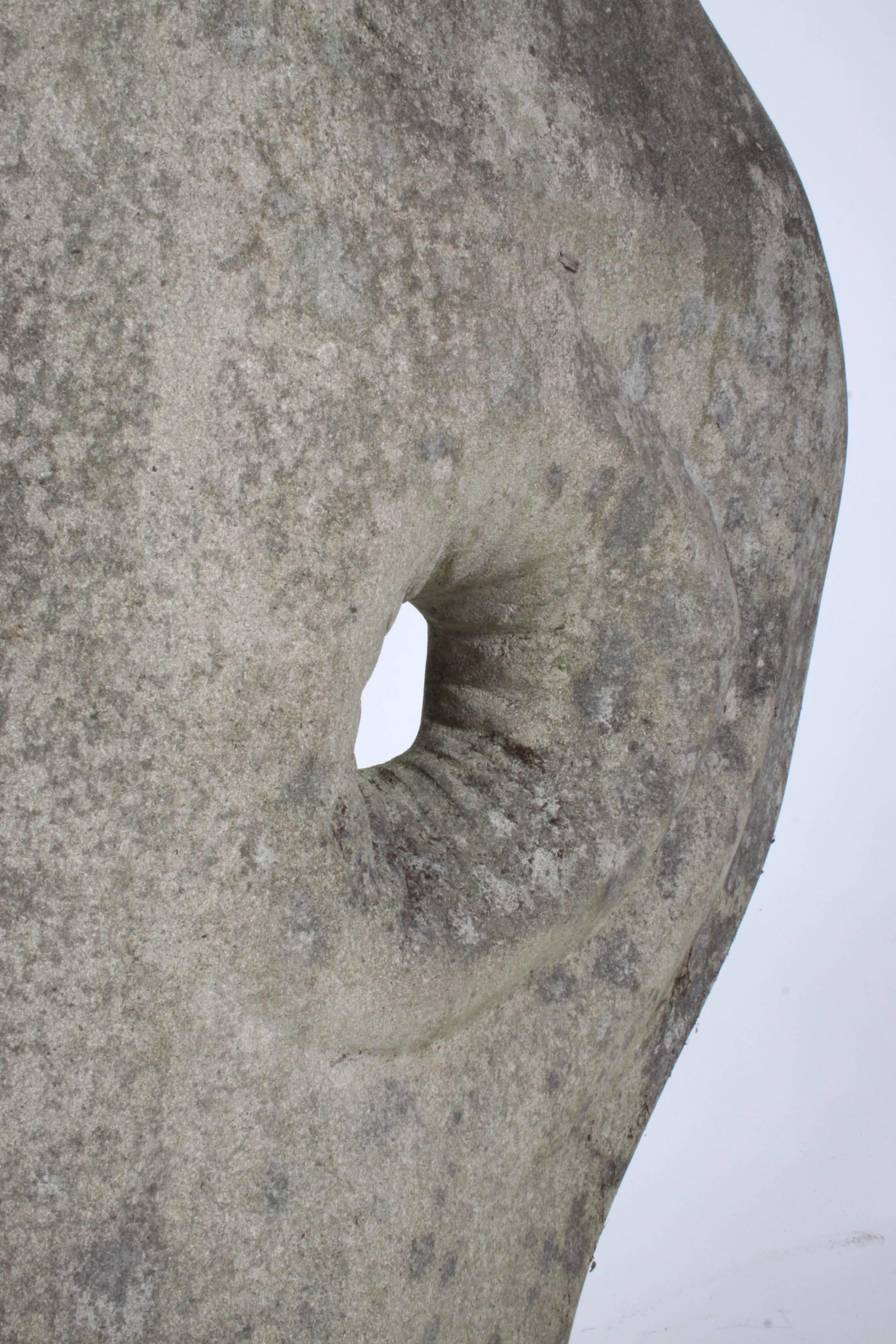 Mid-20th Century Barbara Hepworth Organic Style Garden Yard Stone Sculpture