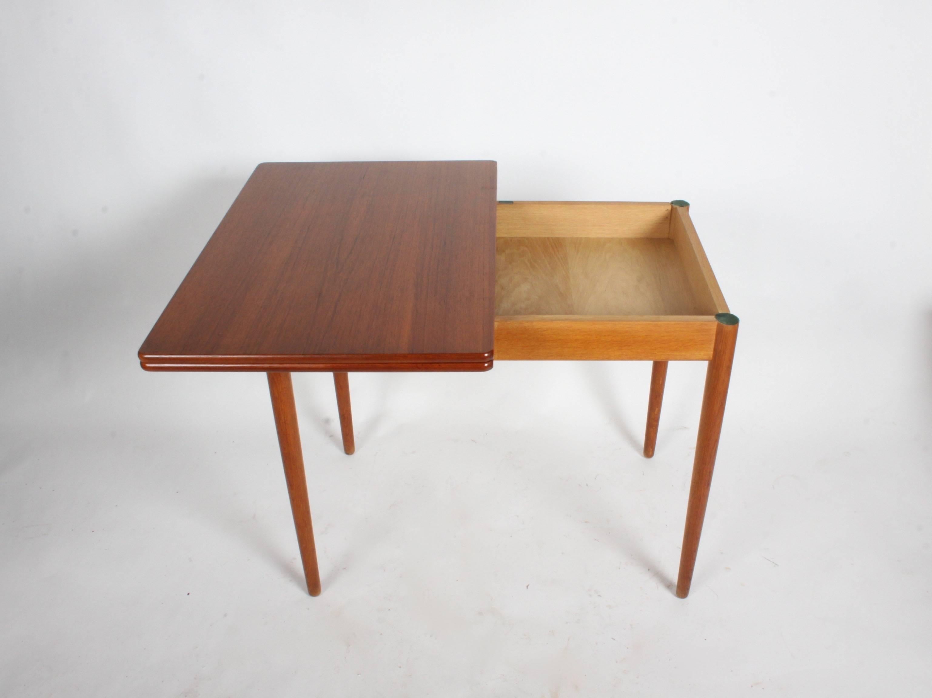 Hans J. Wegner Flip Top Table or Desk, Andreas Tuck, Denmark For Sale 1