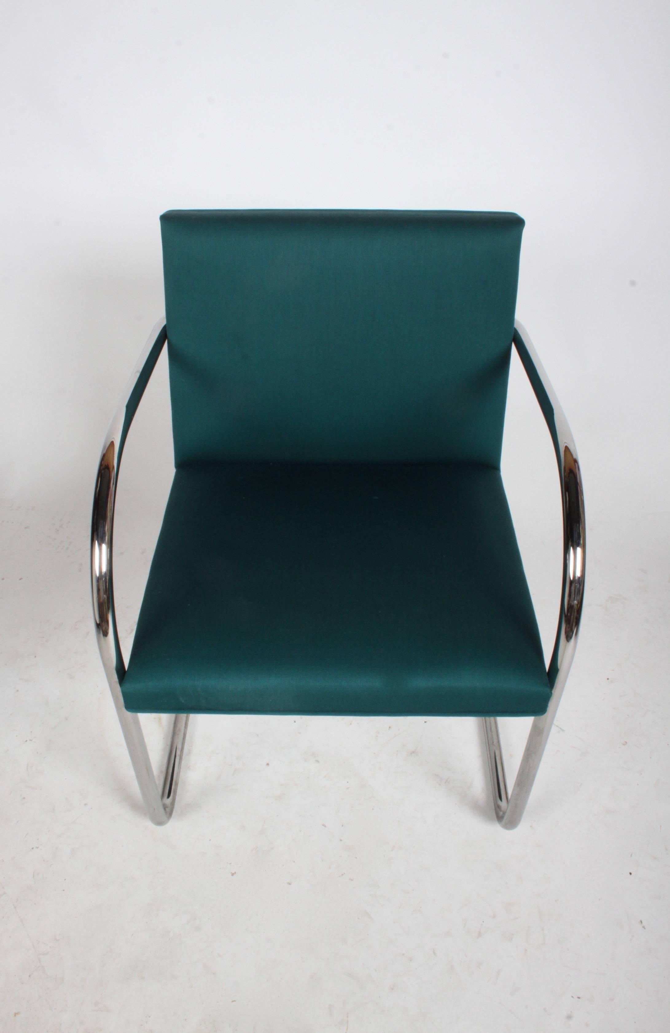 American Mies Van Der Rohe for Knoll Tubular Brno Chairs x 4