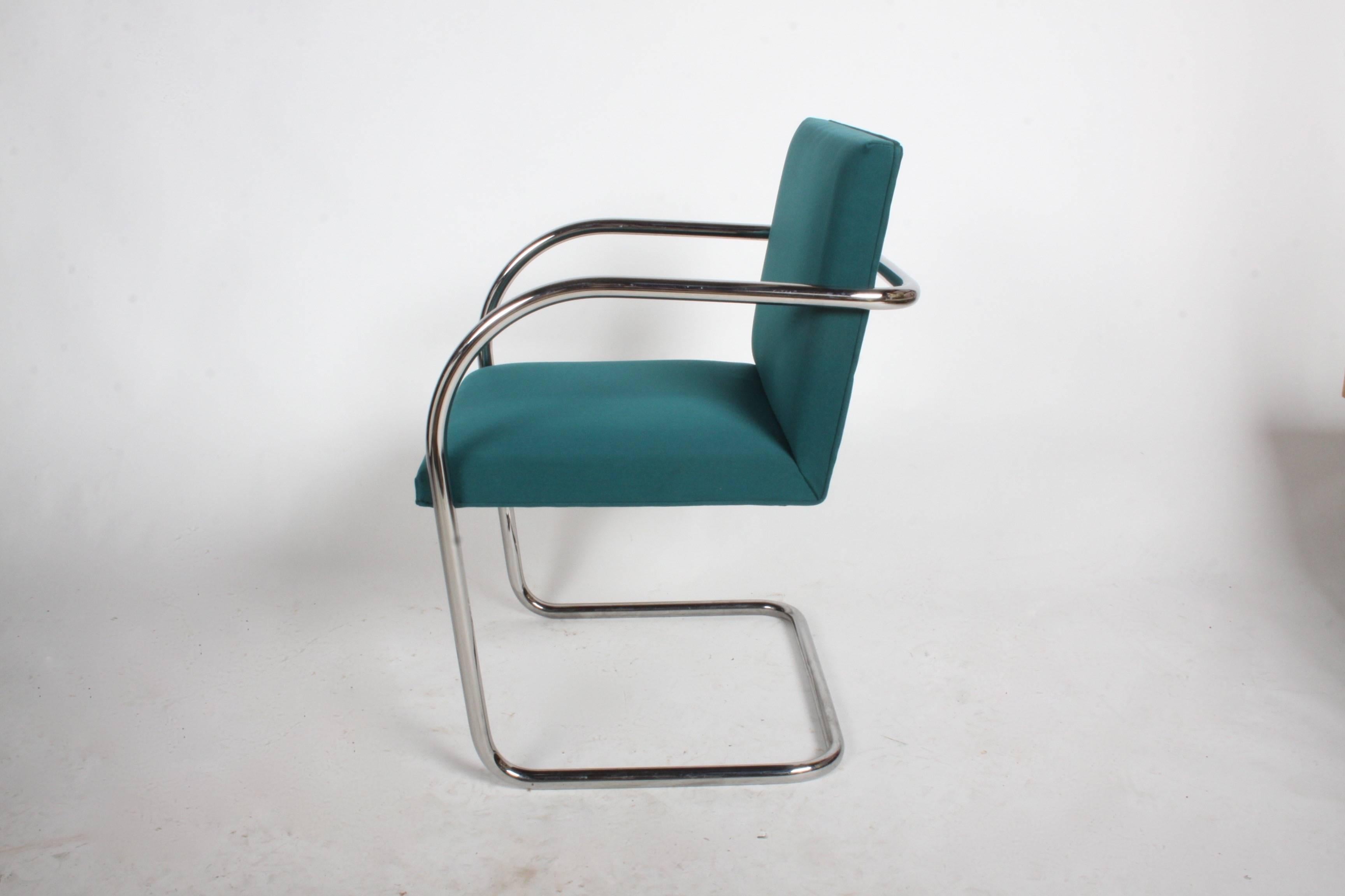 Mid-Century Modern Mies Van Der Rohe for Knoll Tubular Brno Chairs x 4