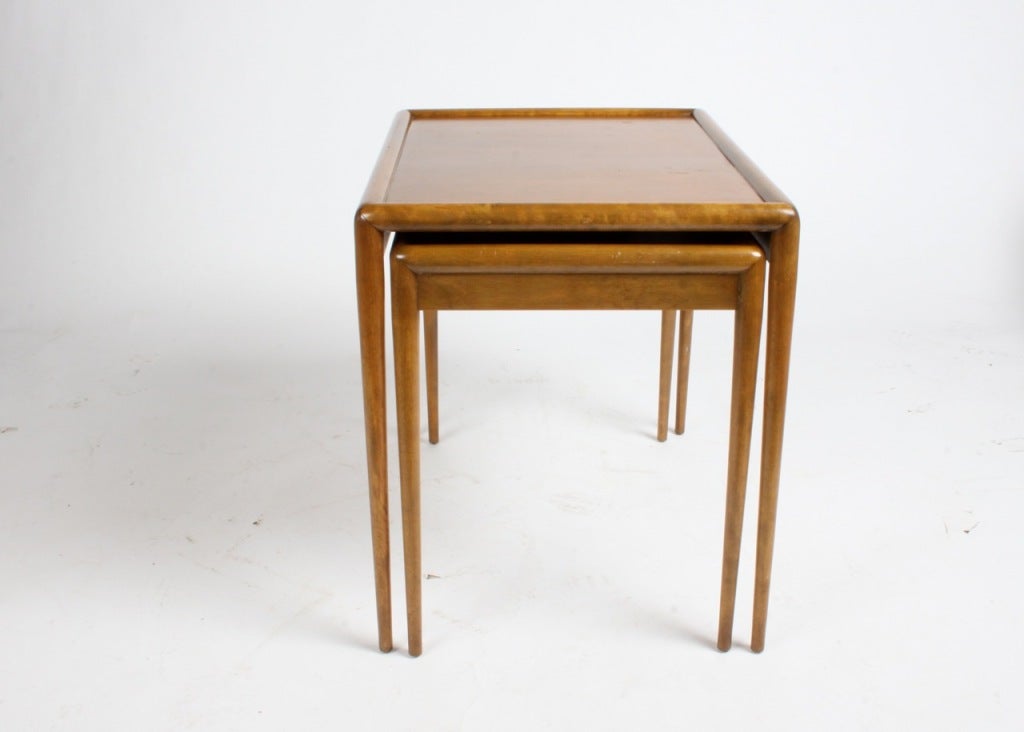 T. H. Robsjohn-Gibbings for Widdicomb Nesting Tables In Excellent Condition In St. Louis, MO