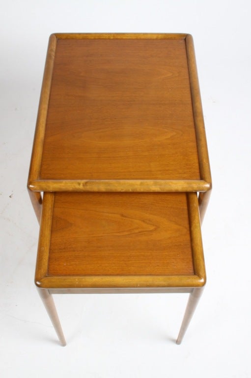 Walnut T. H. Robsjohn-Gibbings for Widdicomb Nesting Tables
