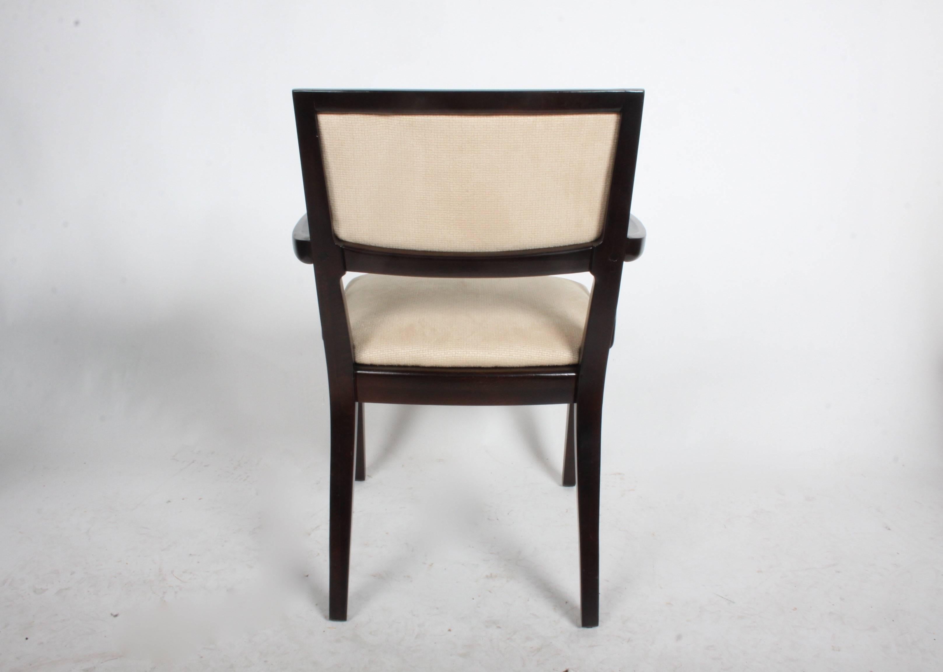 Stained Pair of Edward Wormley for Drexel Arm Chairs - Precedent Collection  For Sale