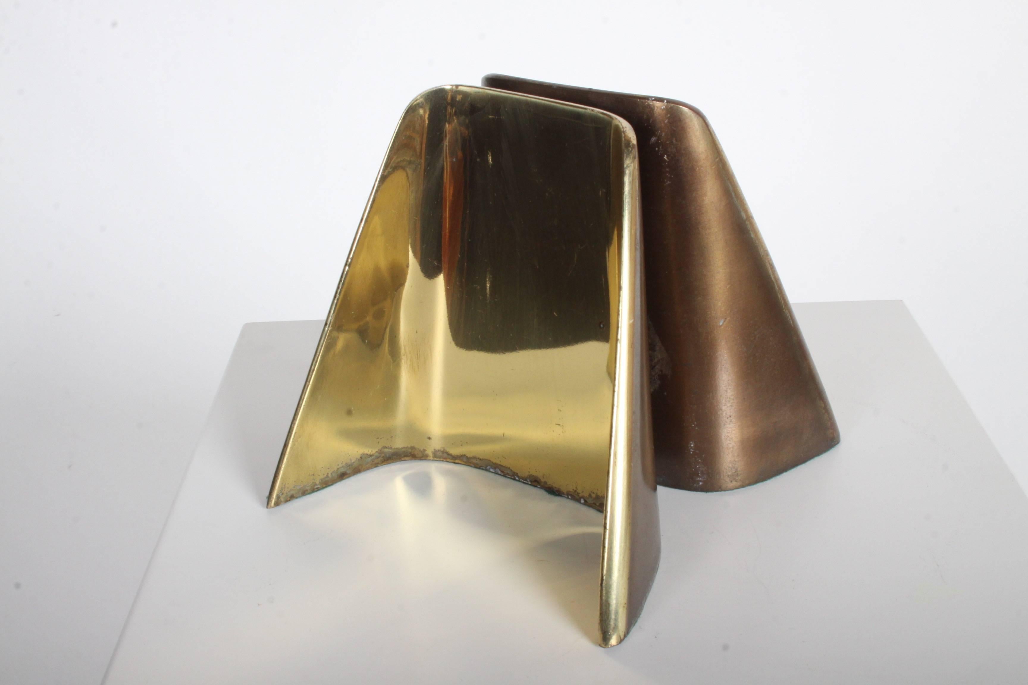 Mid-Century Modern Ben Seibel for Jenfred-Ware Shovel Brass Bookends