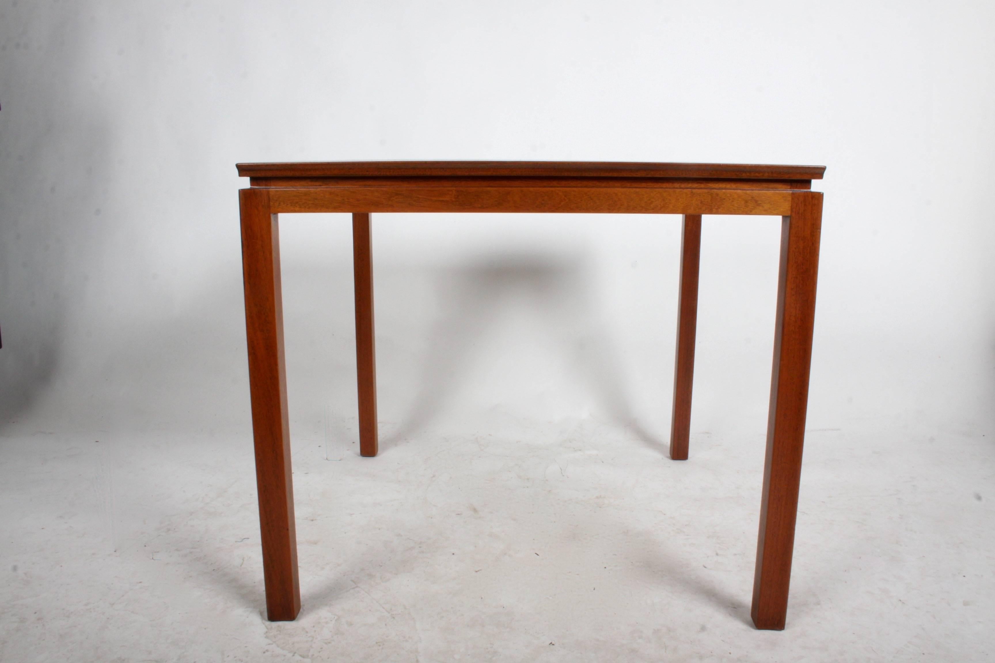Vintage 1950s Edward Wormley for Dunbar mahogany game table refinished.