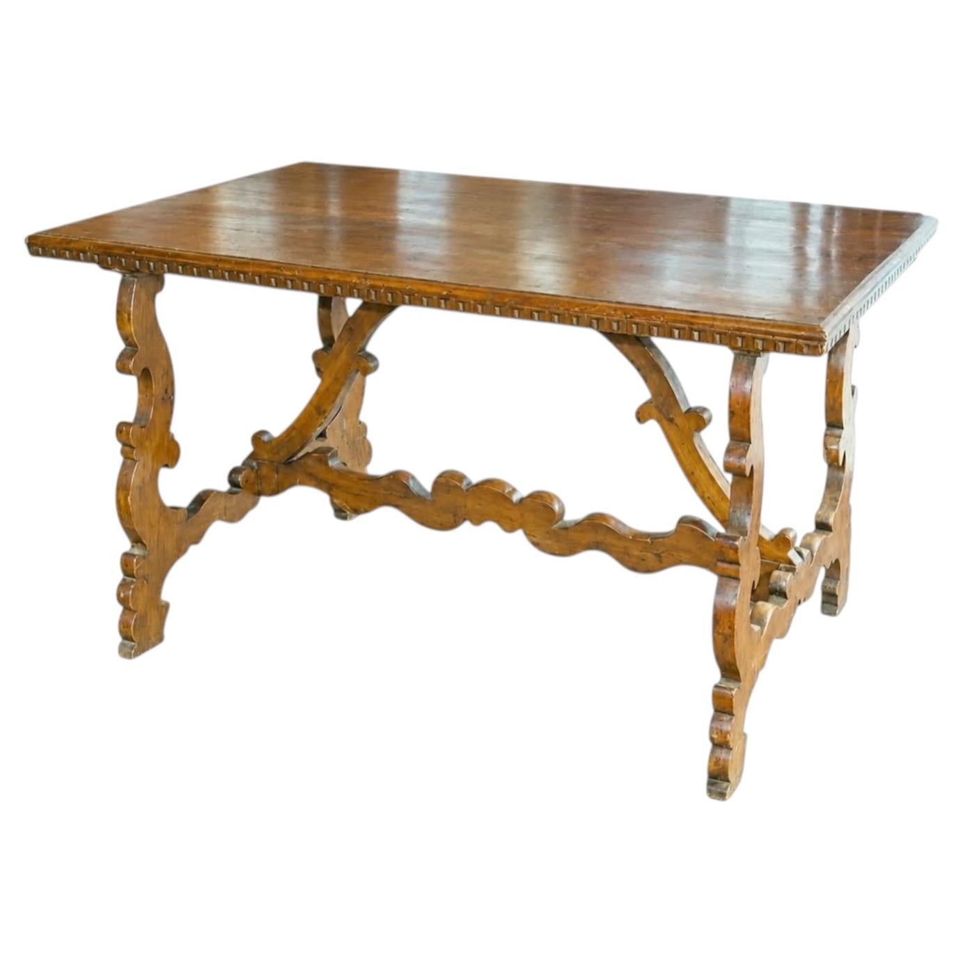 Florentine Walnut Trestle Table