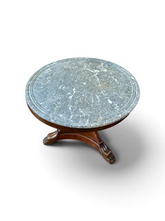 Gueridon avec dessus en marbre Charles X - Circa 1820