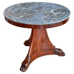 Gueridon avec dessus en marbre Charles X - Circa 1820