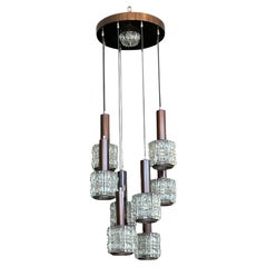Mid - Century modern cascade pendant chandelier
