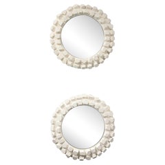 Jacques Darbaud Pair of Plaster Mirrors