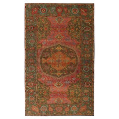 Ararat Rugs Medallion Ushak Carpet Museum Piece 17th C. Revival Rug Natural Dyed Ararat Rugs Medallion Ushak Carpet Museum Piece 17th C. Revival Rug Natural Dyed