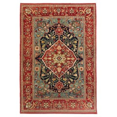 Ararat Rugs Heriz Medaillon Teppich mit Birne Design Revival Teppich natürlich gefärbt