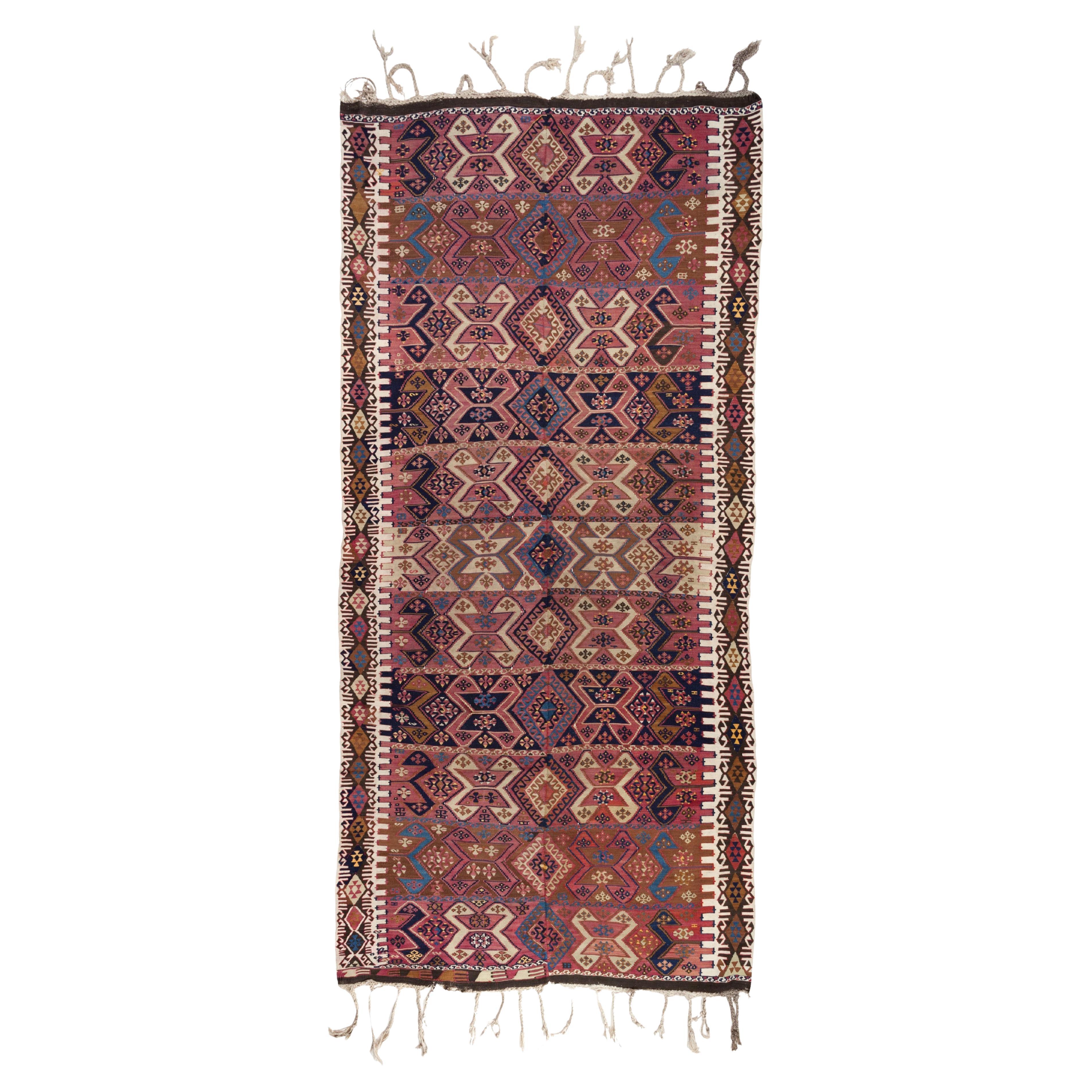 Antique Malatya Kilim Rug Anatolia Old Turkish Carpet South Eastern Anatolian