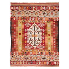 Rug & Kilim d'epoca dell'Anatolia occidentale Vecchio tappeto turco