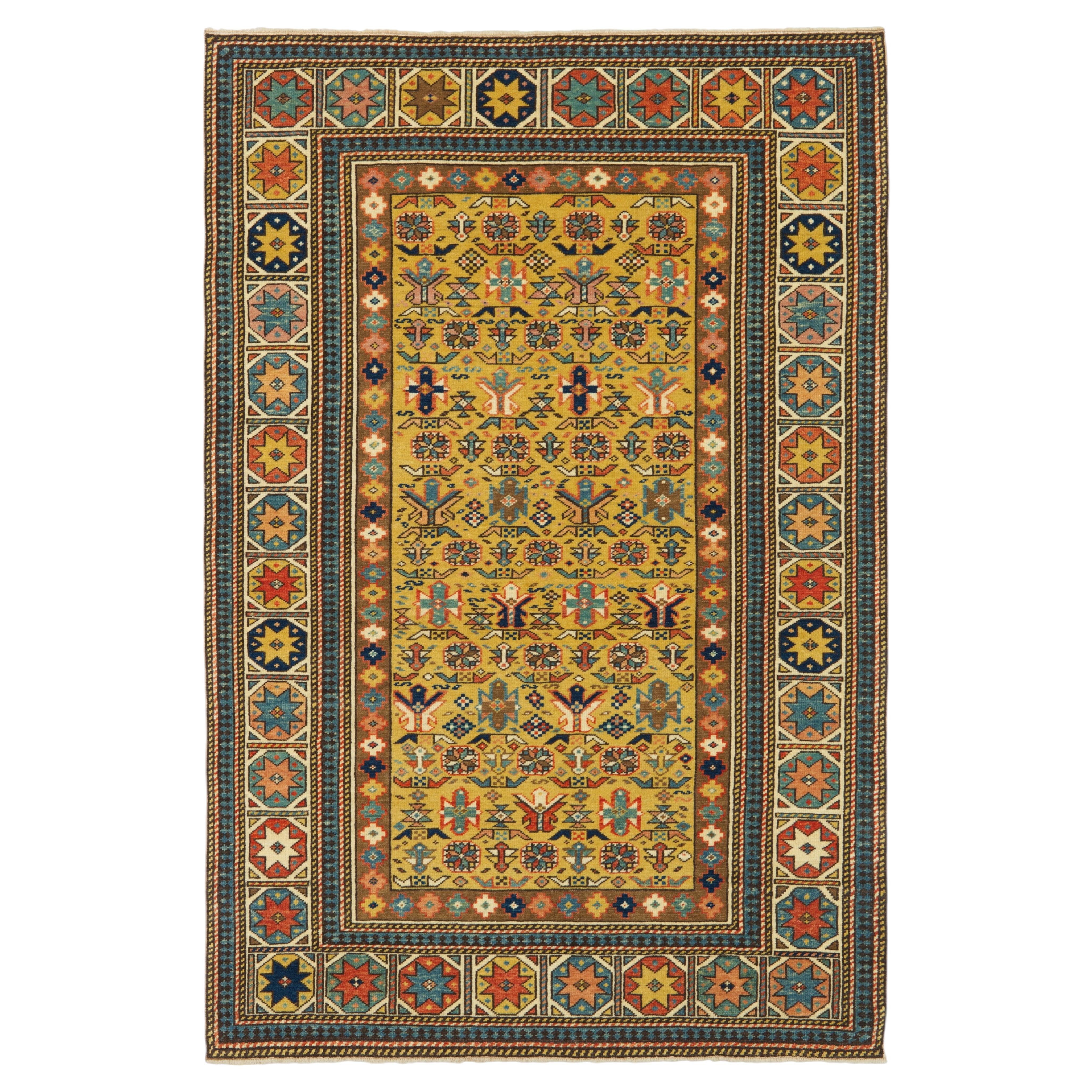 Ararat Rugs Chichi Kuba Rug Antique Caucasus Revival Oriental Carpet Natural Dye