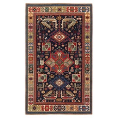 Ararat Rugs Akstafa Kazak Rug - 19th C. Caucasian Revival Carpet Natural Dyed