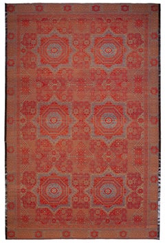 Ararat Rugs: tappeto mamelucco oversize con sei medaglioni celesti, tinto con colori naturali