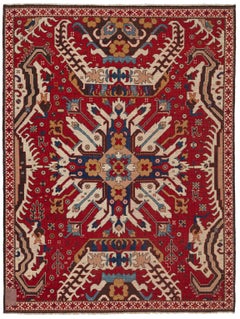 Ararat Rugs Chelaberd Karabakh Rug Antique Caucasian Revival Carpet Natural Dyed