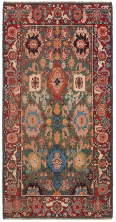 Ararat Rugs Alfombra reticulada de palmetas y flores Alfombra antigua de renacimiento persa