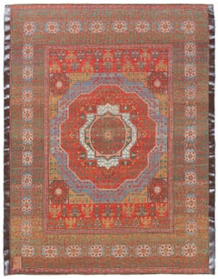 Ararat Rugs Mamluk Rug with Candelabra Elems Egypt Revival Carpet Natural Dyed