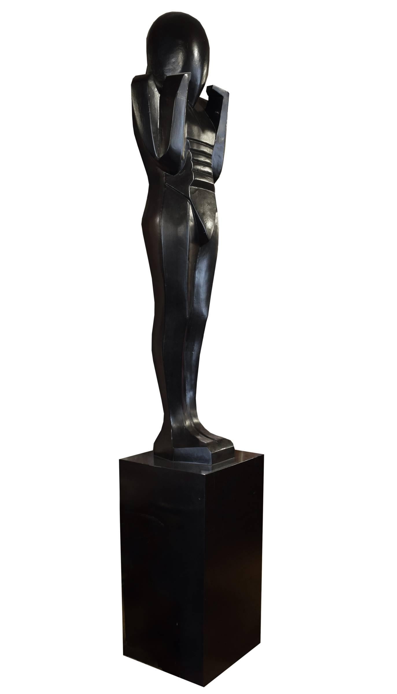 Composition statue in the Art Deco style, from a French theatre, circa 1940.