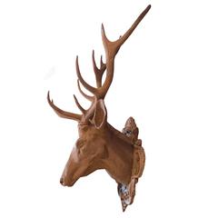 Cast Iron Deer Mount from a Bavarian Royal Hunting Lodge