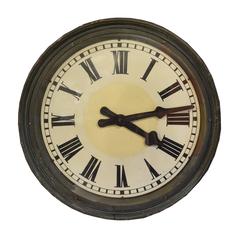 Antique German Railroad Clock Face