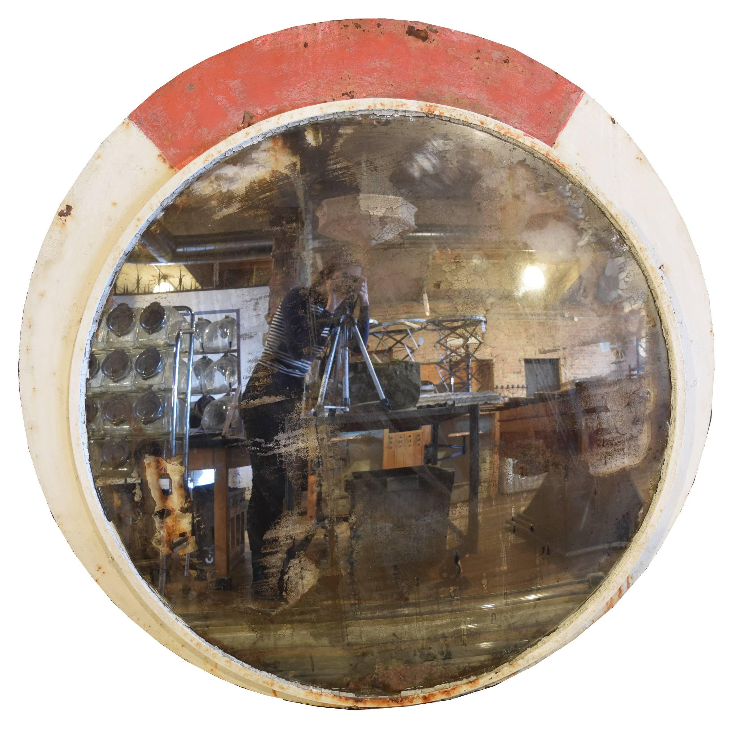 Convex Mirror from a Czech Mountain Road In Good Condition In Chicago, IL