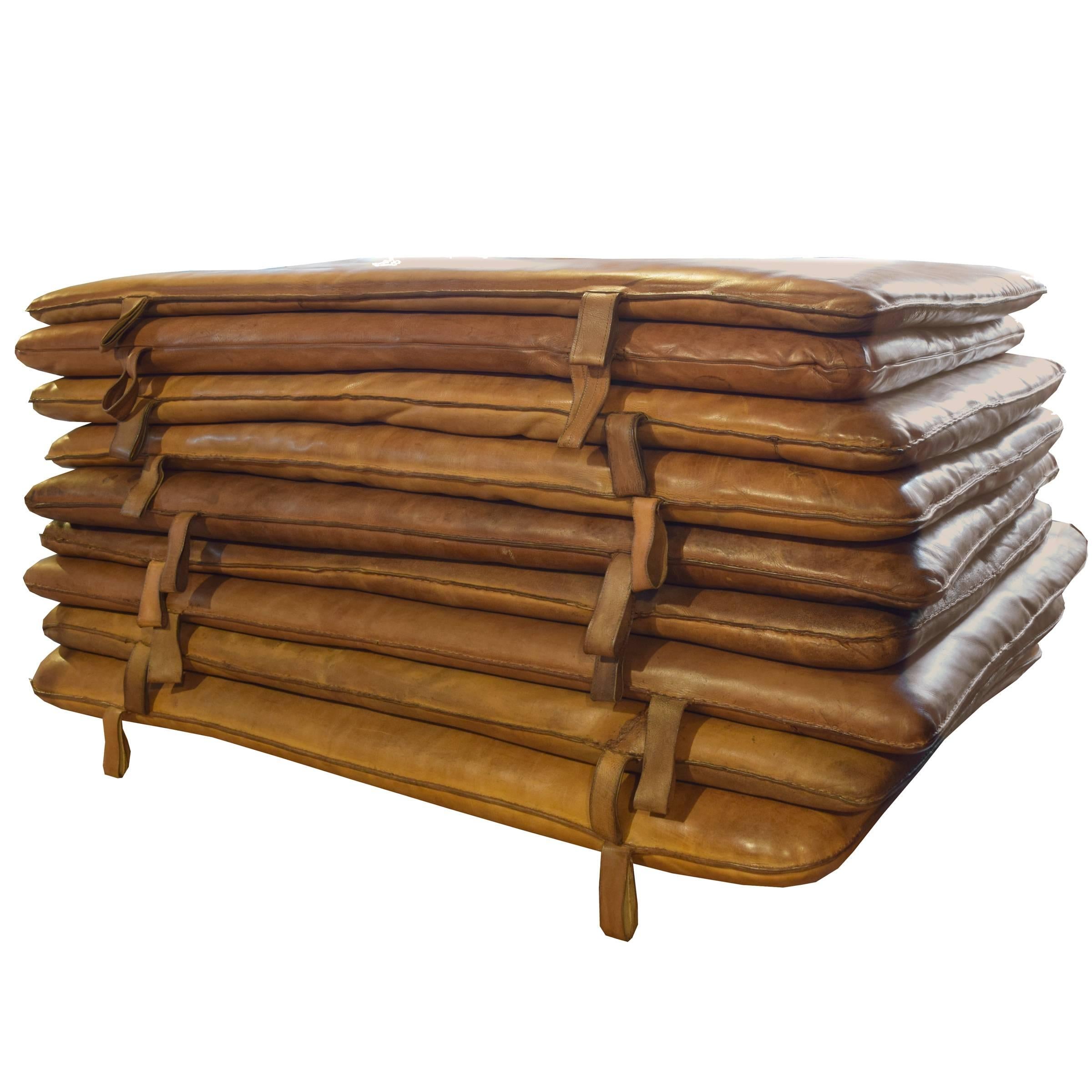 Leather Gym Mat For Sale at 1stDibs vintage leather gym mat, old