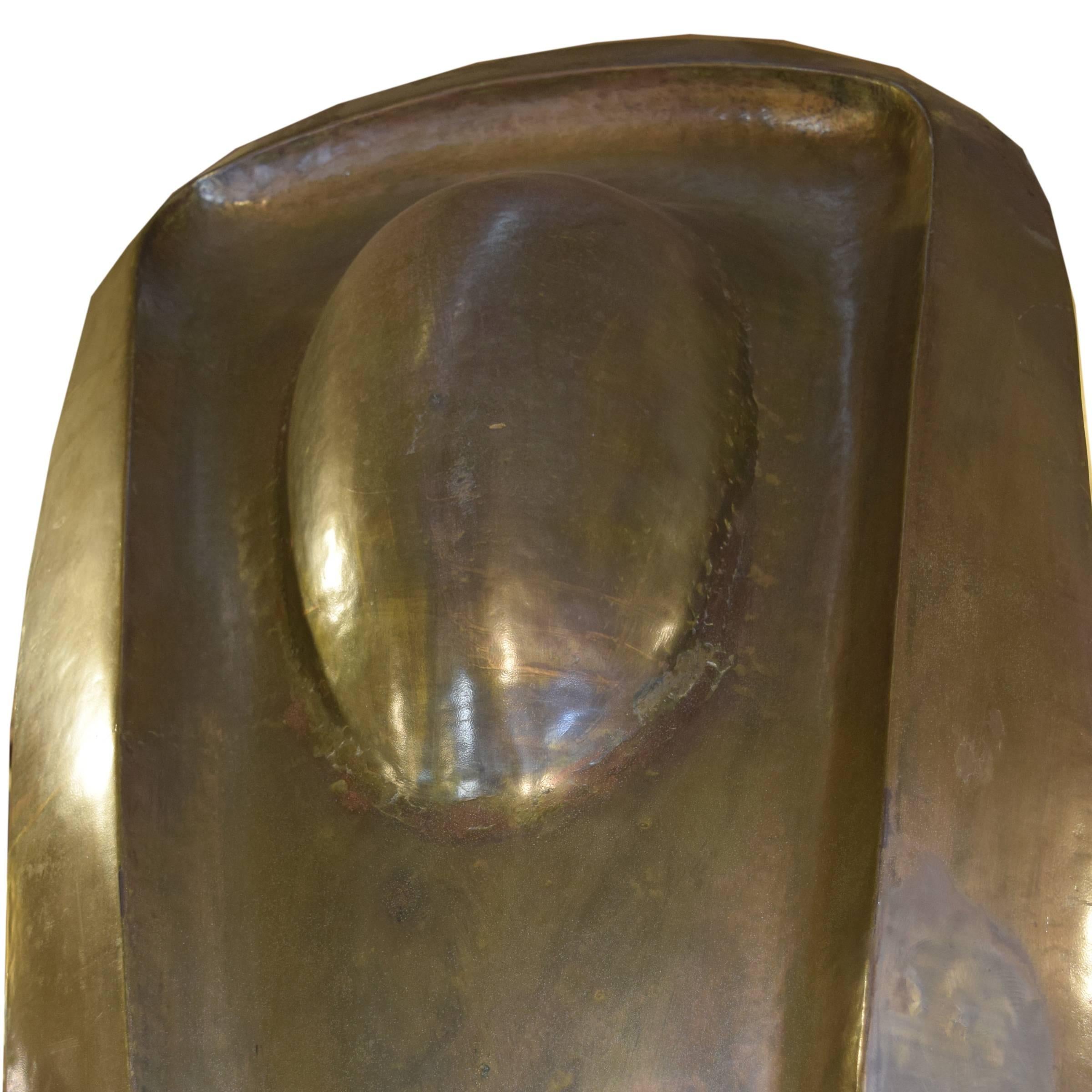 20th Century Monumental German Brass Modernist Sculpture