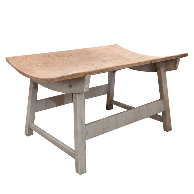 German Concave Dough Table For Sale at 1stdibs