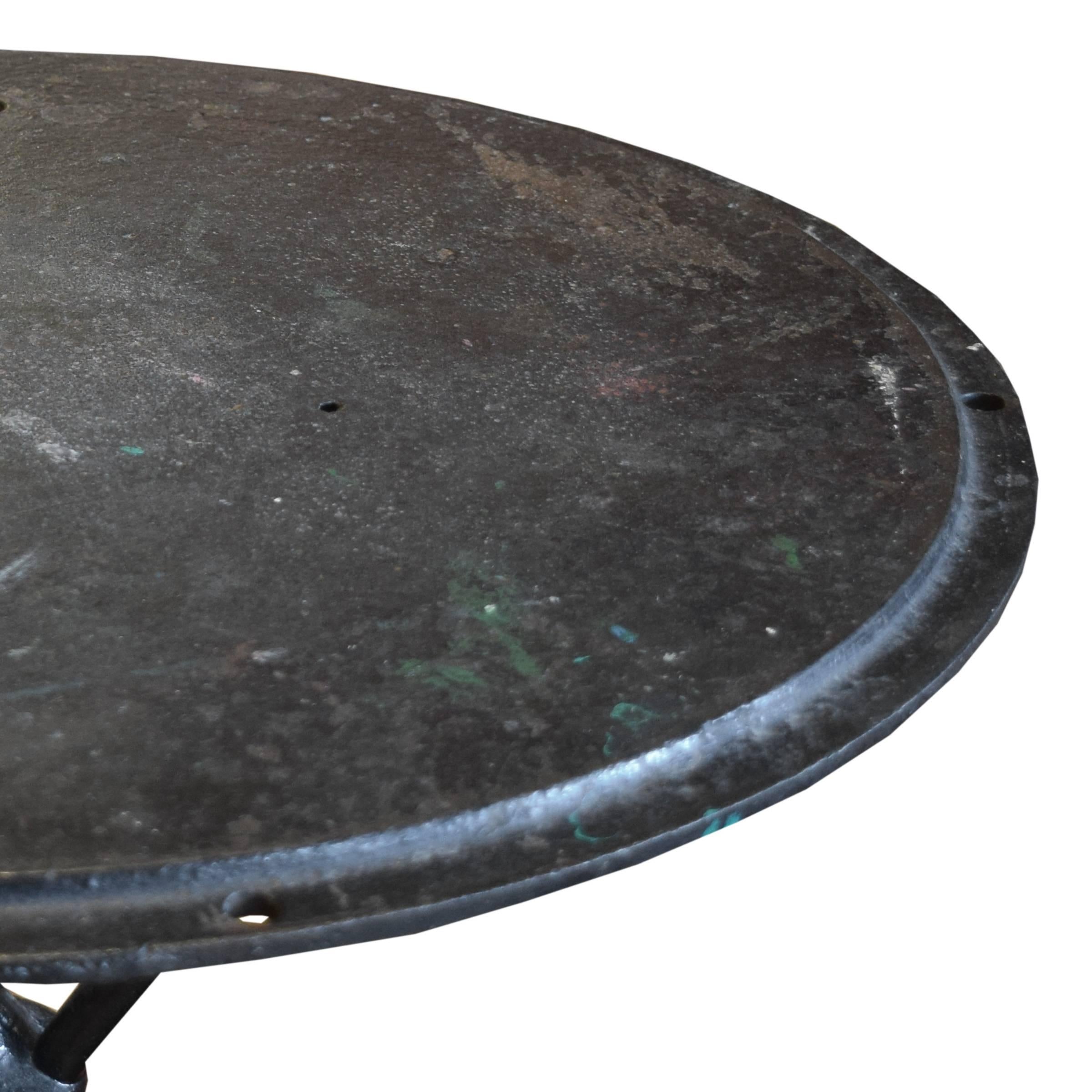 20th Century French Cast Iron Cafe Table
